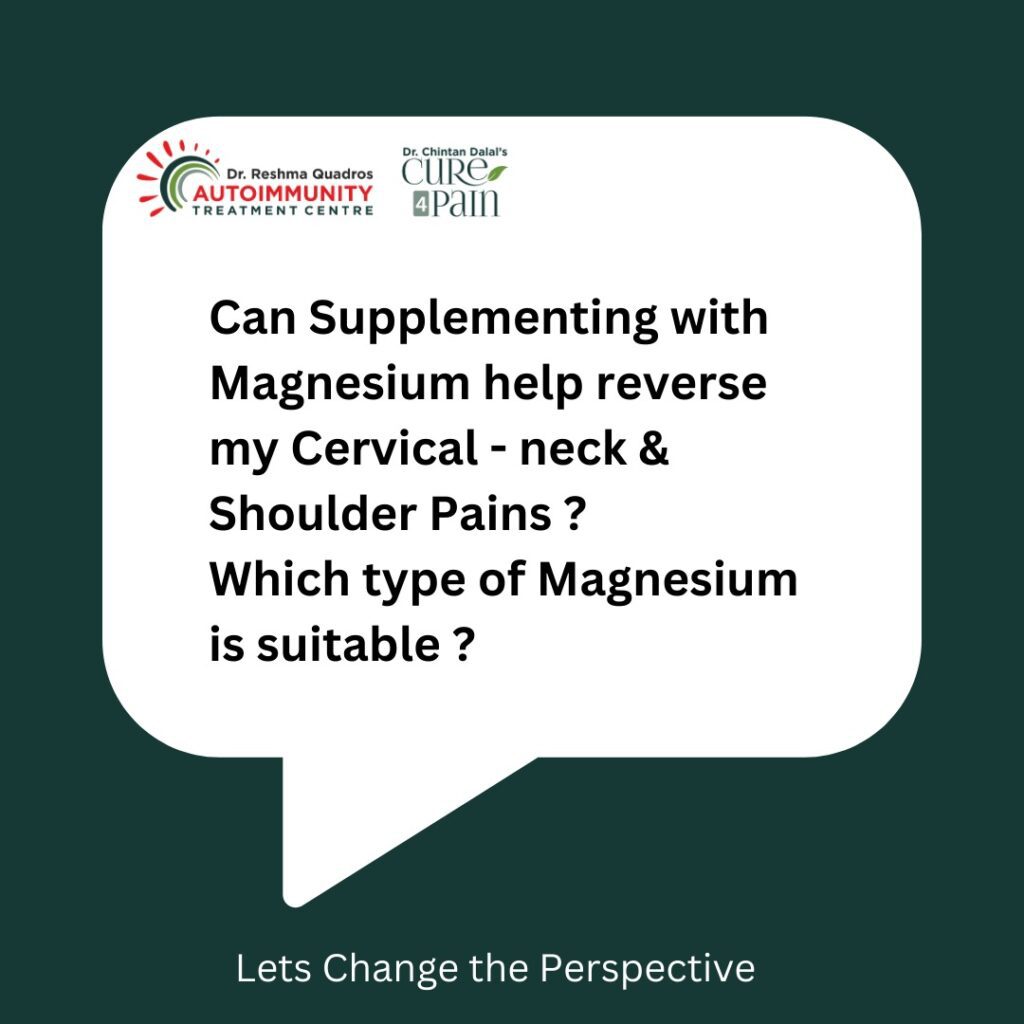 How Magnesium Can Help Alleviate Cervical Spondylitis Pain: A Scientific Approach How Magnesium Can Help Alleviate Cervical Spondylitis Pain: A Scientific Approach
